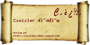 Czeizler Ádám névjegykártya